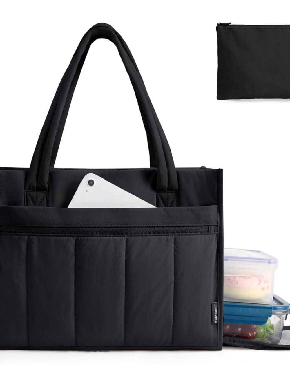 Tote Bag for Women Puffer 15.6 Inch Laptop Work Bag Large Purse Shoulder Handbag